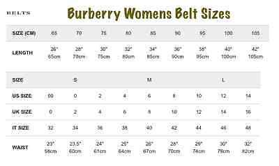 burberry women's belt size chart|burberry belts women s nordstrom.